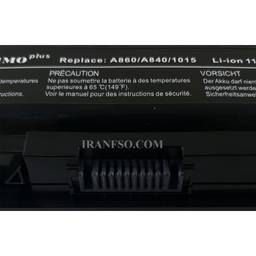 باتری لپ تاپ دل Vostro A840-A860-1014-1015-6Cell Gimo Plus مشکی-49 وات ساعت