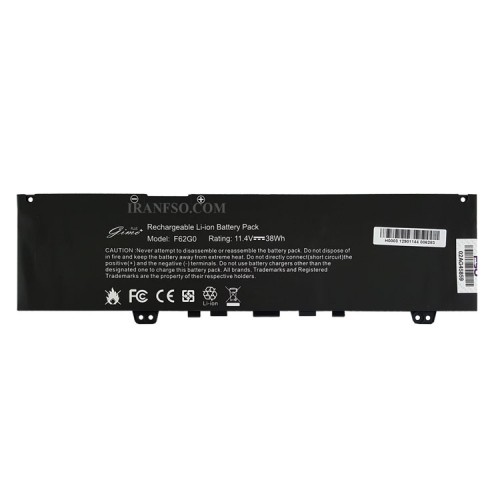 باتری لپ تاپ دل Inspiron 13 5370_F62G0 Gimo Plus مشکی داخلی-38 وات ساعت