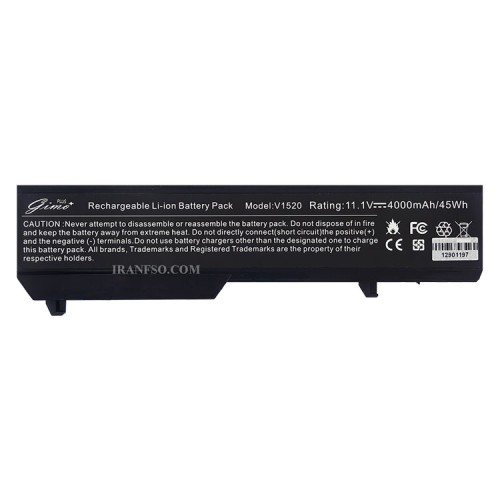باتری لپ تاپ دل Vostro 1320-1520-6Cell Gimo Plus مشکی-45 وات ساعت