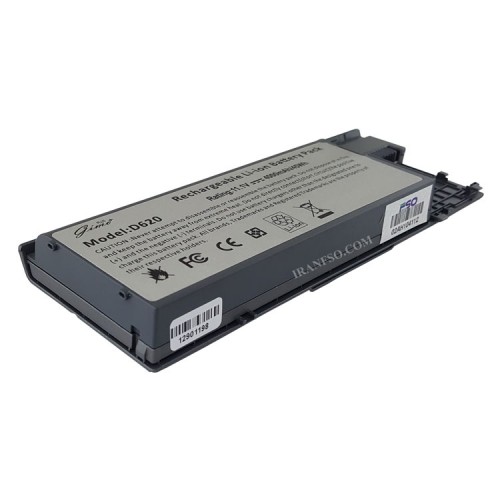 باتری لپ تاپ دل Latitude D620-D630-6Cell Gimo Plus نقره ای-45 وات ساعت