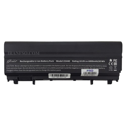 باتری لپ تاپ دل Latitude E5440-E5540_VV0NF 9Cell Gimo Plus مشکی-65 وات ساعت