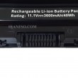 باتری لپ تاپ دل Inspiron 3521-5521-5537-6Cell مشکی-40 وات ساعت