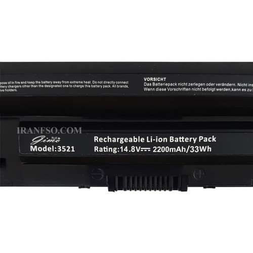 باتری لپ تاپ دل Inspiron 3521-5521-5537_4Cell Gimo Plus مشکی-2200 میلی آمپر ساعت