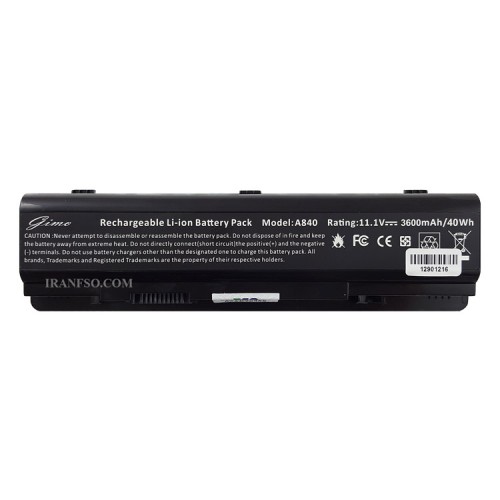باتری لپ تاپ دل Vostro A840-A860-1015-6Cell مشکی-40 وات ساعت