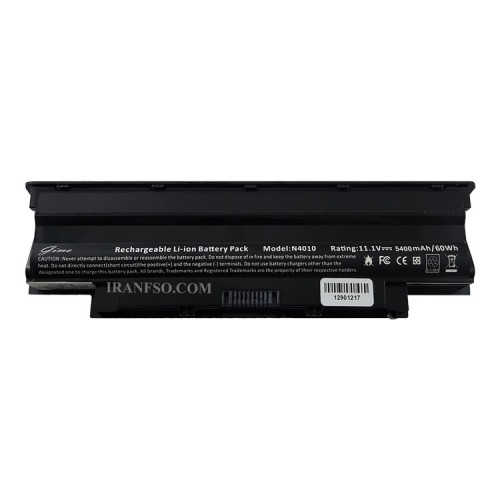 باتری لپ تاپ دل Inspiron N5010-N5110-N4010-N5030-9Cell مشکی-60 وات ساعت