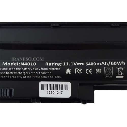 باتری لپ تاپ دل Inspiron N5010-N5110-N4010-N5030-9Cell مشکی-60 وات ساعت