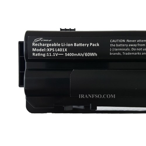 باتری لپ تاپ دل XPS L502-L501-9Cell مشکی-60 وات ساعت
