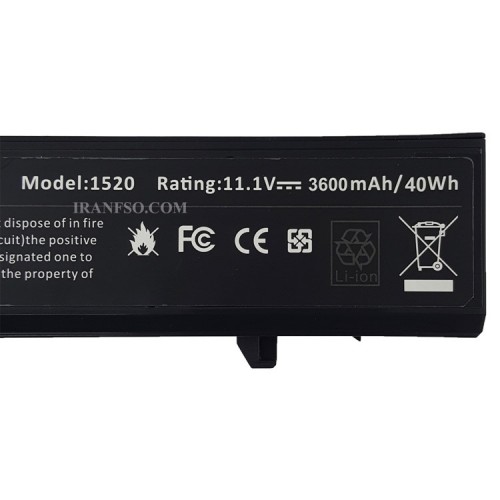 باتری لپ تاپ دل Vostro 1320-1520-6Cell مشکی-40 وات ساعت