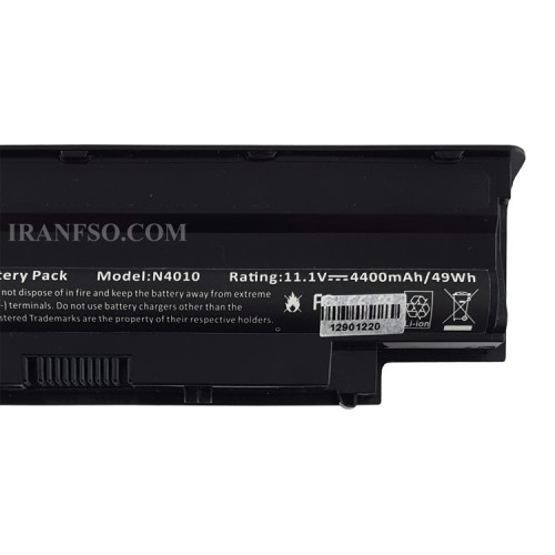 باتری لپ تاپ دل Inspiron N5010-N5110-N4010-N5030-6Cell مشکی-49 وات ساعت