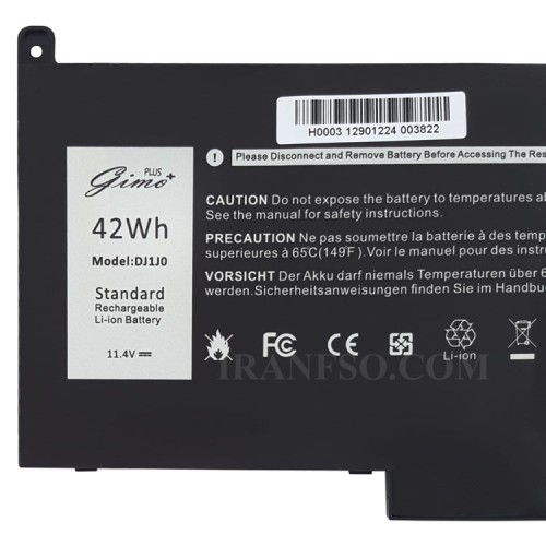 باتری لپ تاپ دل Latitude 7280_Type A_DJ1J0 Gimo Plus