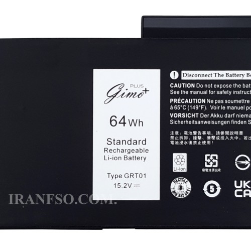 باتری لپ تاپ دل Latitude 5421-5431-5521_GRT01_Type A_Gimo Plus