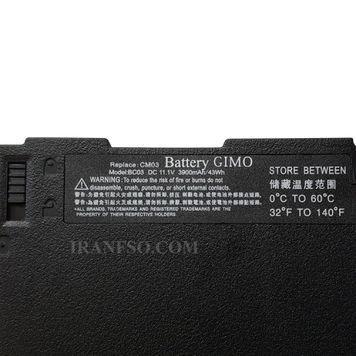 باتری لپ تاپ اچ پی EliteBook 840-G1_CM03XL مشکی