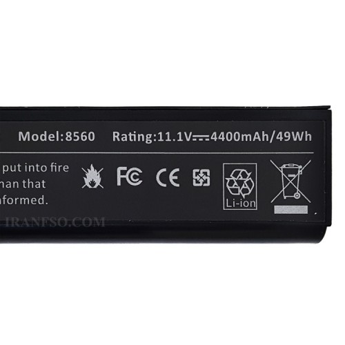 باتری لپ تاپ اچ پی EliteBook 8460-6Cell مشکی-49 وات ساعت