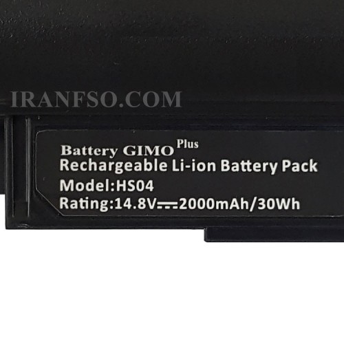 باتری لپ تاپ اچ پی ProoBook 240-G4-4Cell_HS04 Gimo Plus مشکی-30 وات ساعت