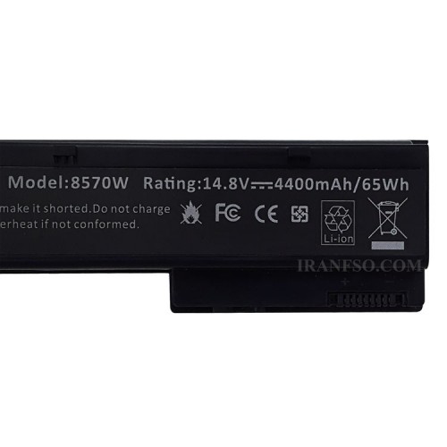 باتری لپ تاپ اچ پی EliteBook 8560W-8570W-8760W مشکی-65 وات ساعت