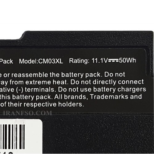 باتری لپ تاپ اچ پی EliteBook 840-G1_CM03XL Gimo Plus مشکی-50 وات ساعت