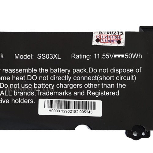 باتری لپ تاپ اچ پی EliteBook 840 G5_840 G6_SS03XL_Gimo Plus مشکی داخلی-50 وات ساعت