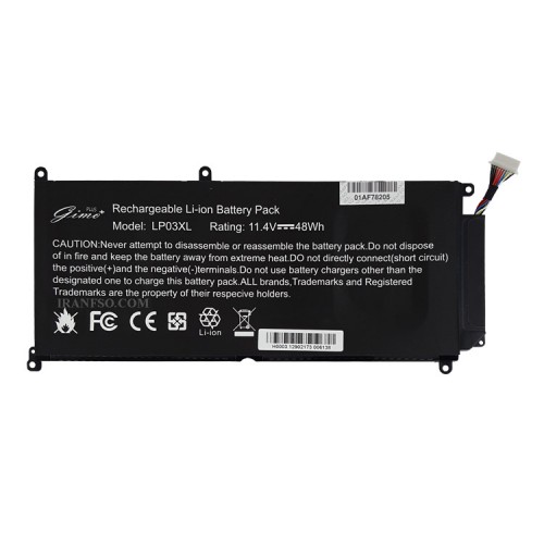 باتری لپ تاپ اچ پی ENVY 15-AE_LP03XL_Gimo Plus مشکی داخلی-48 وات ساعت