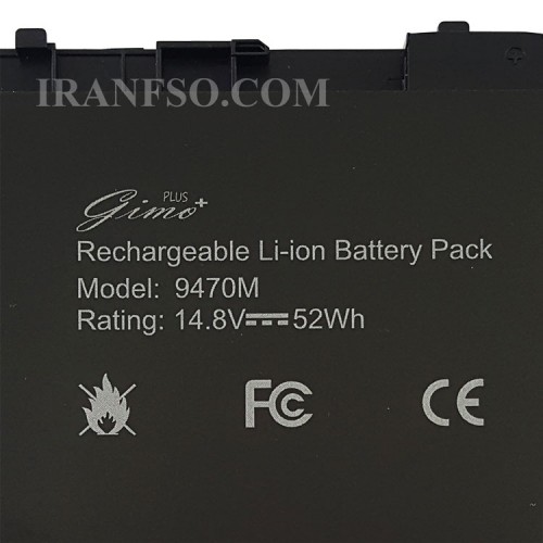 باتری لپ تاپ اچ پی EliteBook Folio 9470_I10C Gimo Plus مشکی-52 وات ساعت