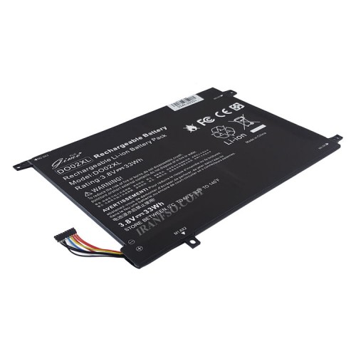 باتری لپ تاپ اچ پی Pavilion X2 10 Pro_DO02XL Gimo Plus مشکی-داخلی-33 وات ساعت