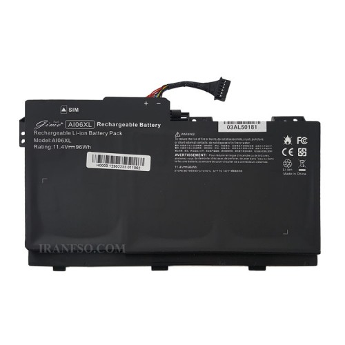 باتری لپ تاپ اچ پی ZBook 17 G3_AI06XL Gimo Plus مشکی داخلی-96 وات ساعت