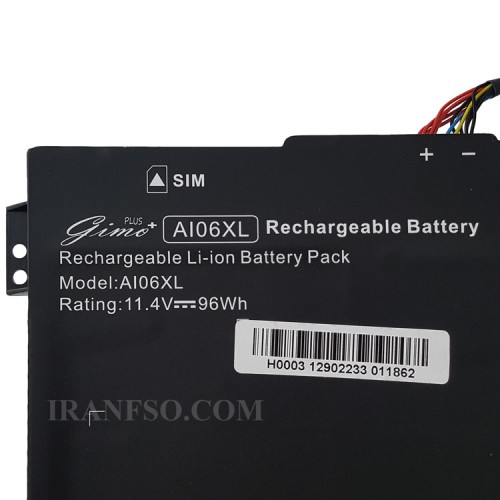 باتری لپ تاپ اچ پی ZBook 17 G3_AI06XL Gimo Plus مشکی داخلی-96 وات ساعت