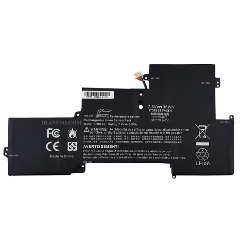 باتری لپ تاپ اچ پی EliteBook Folio 1020 G1_1030 G1_BR04XL Gimo Plus داخلی- 36 وات ساعت