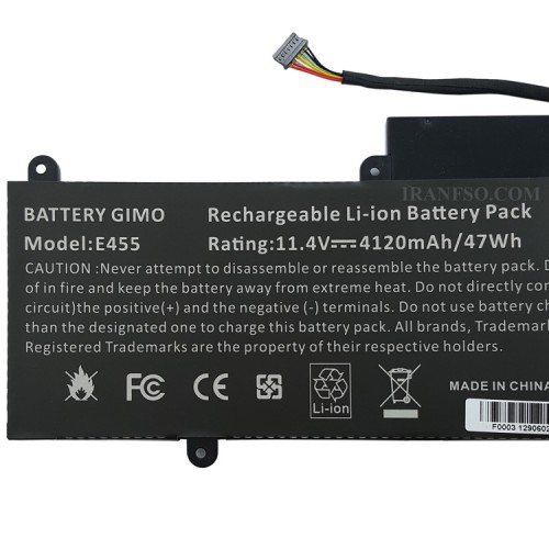 باتری لپ تاپ لنوو ThinkPad E450 مشکی-داخلی