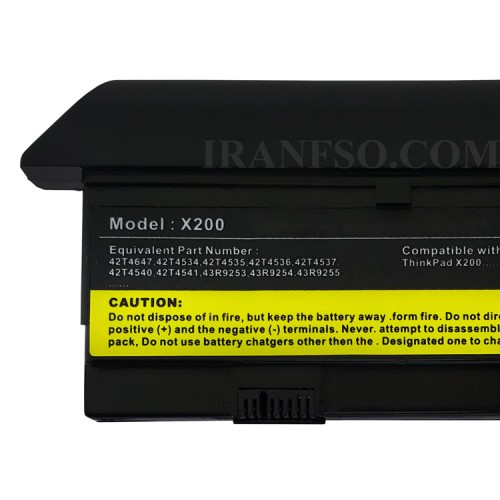 باتری لپ تاپ لنوو ThinkPad X200-9Cell