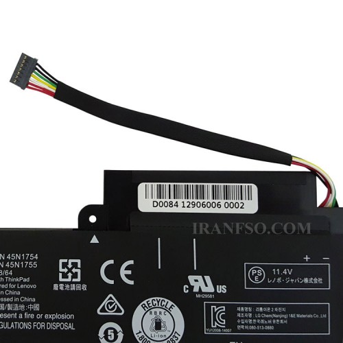 باتری لپ تاپ لنوو ThinkPad E460 مشکی-داخلی-اورجینال