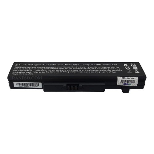 باتری لپ تاپ لنوو IdeaPad G580-G500-6Cell Gimo Plus مشکی-49 وات ساعت