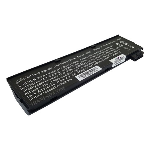 باتری لپ تاپ لنوو ThinkPad X240-X260-T450-6Cell Gimo Plus مشکی-49 وات ساعت