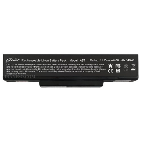 باتری لپ تاپ ام اس آی SQ528-6Cell Gimo Plus مشکی-49 وات ساعت