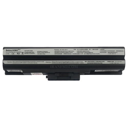 باتری لپ تاپ سونی BPS13 BPS21-6Cell Gimo Plus مشکی