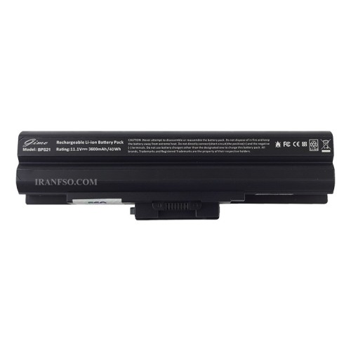 باتری لپ تاپ سونی BPS13 BPS21-6Cell مشکی-40 وات ساعت
