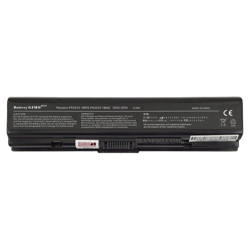 باتری لپ تاپ توشیبا PA3534U-PA3533U-6Cell Gimo Plus مشکی-49 وات ساعت