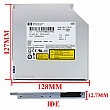 درایو لپ تاپ دی وی دی رایتر اچ پی IDE Slim 12.7mm ریفر-سه ماه گارانتی