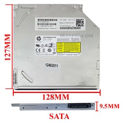 درایو لپ تاپ دی وی دی رایتر اچ پی Sata Superslim 9.5mm ریفر-شش ماه گارانتی