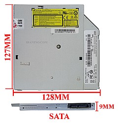 درایو لپ تاپ دی وی دی رایتر H.L Sata Superslim E1 9mm ریفر-شش ماه گارانتی