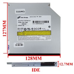 درایو لپ تاپ دی وی دی رایتر H.L IDE Slim 12.7mm ریفر-شش ماه گارانتی