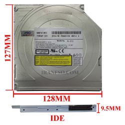 درایو لپ تاپ دی وی دی رایتر IDE Superslim 9.5mm برای سونی Z دست دوم