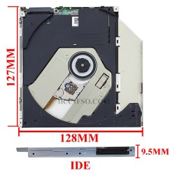 درایو لپ تاپ دی وی دی رایتر Sata Superslim 9.5mm برای سونی Z دست دوم