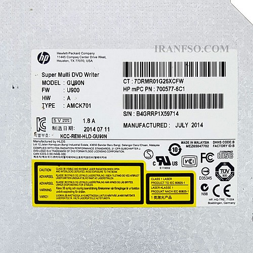 درایو لپ تاپ دی وی دی رایتر Sata Superslim 9.5mm دست دوم