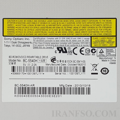 درایو لپ تاپ بلوری رام سونی Sata Slim 12.7mm