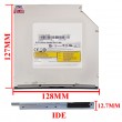 درایو لپ تاپ دی وی دی رایتر توشیبا-سامسونگ IDE Slim 12.7mm مکشی