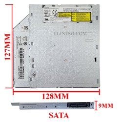 درایو لپ تاپ دی وی دی رایتر توشیبا-سامسونگ Sata Superslim E1 9mm ریفر-شش ماه گارانتی