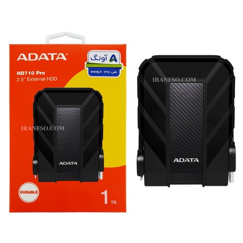 هارد HDD لپ تاپ 1 ترابایت Adata HD710 Pro External مشکی-گارانتی آونگ