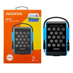 هارد HDD لپ تاپ 2 ترابایت Adata HD720 External آبی-گارانتی آونگ