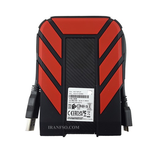 هارد HDD لپ تاپ 2 ترابایت Adata HD710 Pro External قرمز-گارانتی آونگ