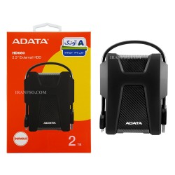 هارد HDD لپ تاپ 2 ترابایت Adata HD680 Durable External مشکی-گارانتی آونگ